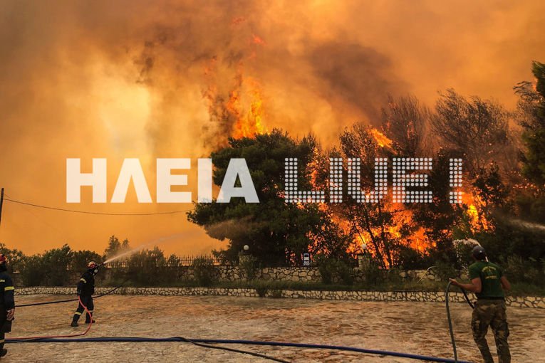 Εκτός ελέγχου μαίνεται πλέον η φωτιά που ξέσπασε κοντά στα χωριά Αγαλάς και Κερί στη Ζάκυνθο -