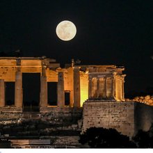 Πανσέληνος στην Ακρόπολη