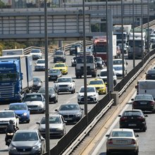 Κίνηση οχημάτων στην Εθνική Οδό