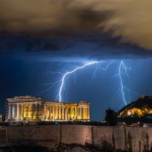 Κεραυνοί στην Ακρόπολη