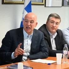 Ο υπουργός Εθνικής Άμυνας Νίκος Δένδιας Στη σύσκεψη της Διοικούσας Επιτροπής της Νέας Δημοκρατίας ΠΕ Θεσσαλονίκης, ενόψει ευρωεκλογών