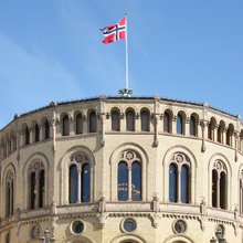 Το κοινοβούλιο της Νορβηγίας στο Όσλο