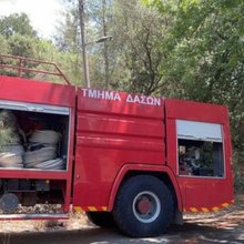 Πυροσβεστικό όχημα σε δάσος