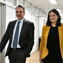 Κυριάκος Μητσοτάκης και Νίκη Κεραμέως