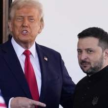 Οι πρόεδροι ΗΠΑ και Ουκρανίας, Ντόναλντ Τραμπ και Βολόντιμιρ Ζελένσκι