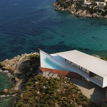 πισίνα βίλα φουτουριστική Αργοσαρωνικός θάλασσα