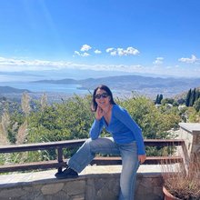 Η Ηρώ Μουκίου στη Μακρυνίτσα στο Πήλιο