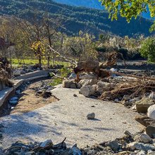 Φερτά υλικά έχουν καλύψει δρόμο στα Τζουμέρκα