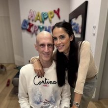 Ο Ακίλε Πολονάρα με τη σύζυγό του