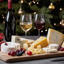 Πλατώ τυριών και κρασί