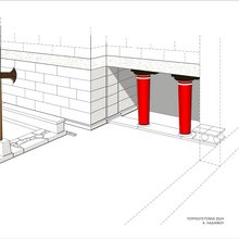 Αναπαράσταση του Ιερού Πύλης στο ανάκτορο των Αρχανών 