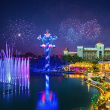 Ένα τμήμα του πολυτελούς θεματικού πάρκου 