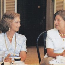 Η βασίλισσα Σοφία με την πριγκίπισσα Τατιάνα Ράντζιβιλ