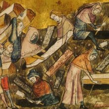 Ταφή θυμάτων του Μαύρου Θανάτου στην Τουρνέ του Βελγίου