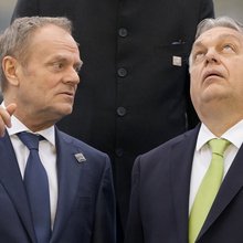 Οι πρωθυπουργοί της Πολωνίας, Ντόναλντ Τουσκ και της Ουγγαρίας, Βίκτορ Όρμπαν