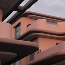 κτίριο καμπύλες βεράντες αρχιτεκτονική Κρήτη Χανιά κατοικίες