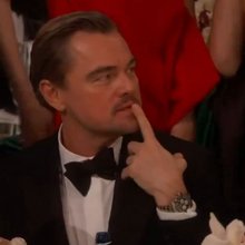 Ο Λεονάρντο Ντι Κάπριο στην τελετή απονομής των Χρυσών Σφαιρών