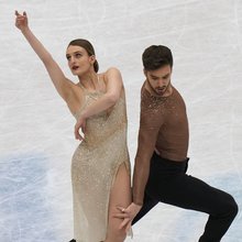 Η Γκαμπριέλα Παπαδάκη με τον παρτνεέρ της Γκιγιόμ Σιζερόν 