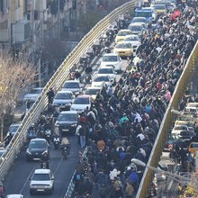 Διαδήλωση στην πρωτεύουσα του Ιράν, Τεχεράνη, τη Δευτέρα 