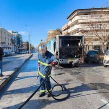 Φωτιά σε λεωφορείο