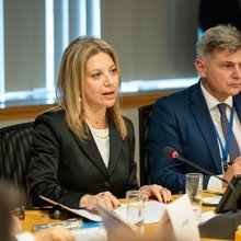 Η Μαρία Καρυστιανού με τον Νικόλα Φαραντούρη