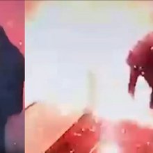 Η στιγμή της έκρηξης του δέματος σε θυρωρείο πολυκατοικίας στην Κωνσταντινούπολη 