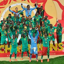 Η Σενεγάλη στην απονομή του τροπαίου