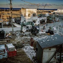 Η πόλη μοιάζει «παγωμένη» στην 11η Μαρτίου 2011, όταν ο σεισμός μεγέθους 9 χτύπησε την Ιαπωνία και λίγο αργότερα το τσουνάμι πυροδότησε το πυρηνικό ατύχημα στη Φουκουσίμα Νταϊίτσι, το σοβαρότερο μετά το Τσερνόμπιλ / AP