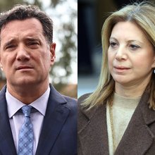 Ο Άδωνις Γεωργιάδης και η Μαρία Καρυστιανού