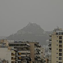 Αφρικανική σκόνη στο κέντρο της Αθήνας