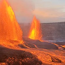 Κιλαουέα στη γλώσσα της Χαβάης σημαίνει «αυτός που διασκορπίζεται» ή «αυτός που εξαπλώνεται»