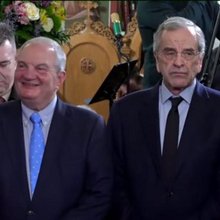 Κώστας Καραμανλής και Αντώνης Σαμαράς στην Καλαμάτα 