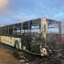 Φωτιά σε λεωφορείο ΚΤΕΛ στη Θεσσαλονίκη