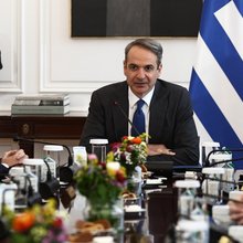 Ο πρωθυπουργός Κυριάκος Μητσοτάκης στην εισαγωγική του τοποθέτηση στην συνεδρίαση του υπουργικού συμβουλίου