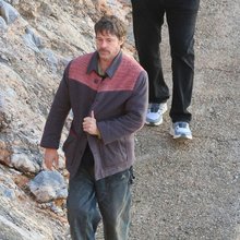 Ο Μπραντ Πιτ στα γυρίσματα της ταινίας The Riders στην Ύδρα