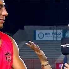 O ποδοσφαιριστής Χοάο Ρόχας με τη σύζυγό του