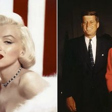 Στην καρδιά αυτής της αφήγησης μπήκε η ιδέα ότι η Μονρόε είχε εμπλακεί ερωτικά με τον πρόεδρο Τζον Κένεντι και στη συνέχεια με τον αδελφό του, Ρόμπερτ Κένεντι, και ότι αυτό οδήγησε σε κάλυψη ή εξόντωση / GETTY