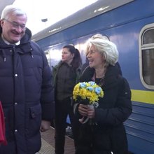 Υποδοχή Φον ντερ Λάιεν στο Κίεβο