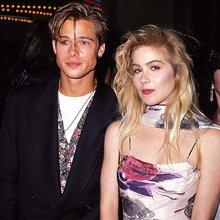 Η Κριστίνα Άπλγκεϊτ με τον Μπραντ Πιτ στα MTV Awards του 1989