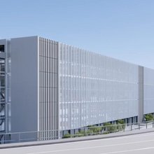 Ψηφιακή μακέτα του νέου parking που κατασκευάζεται στο αεροδρόμιο Ελ.Βενιζέλος.