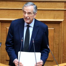 Ο Αντώνης Σαμαράς στη Βουλή