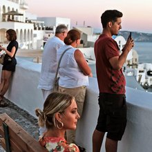 Ηλιοβασίλεμα στη Σαντορίνη