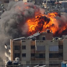 Έκρηξη στο προάστιο Νταϊγιέ στα νότια της Βηρυτού, πρωτεύουσας του Λιβάνου