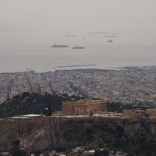 Συννεφιά και αφρικανική σκόνη πάνω από την Αθήνα 