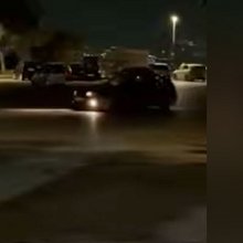 Ένα από τα αυτοκίνητα που έκανε drift στον Λυκαβηττό