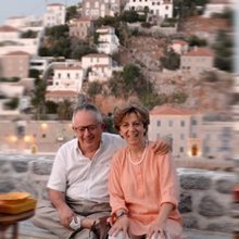 Ο Νίκος Αλιβιζάτος με την σύζυγό του