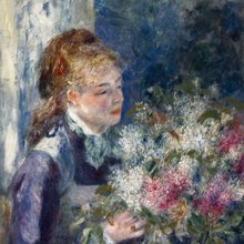  Pierre-Auguste Renoir «La femme aux lilas» (Πορτρέτο της Nini Lopez)