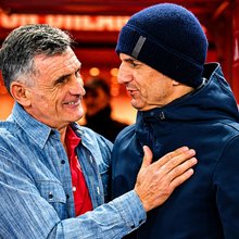 Χοσέ Λουίς Μεντιλίμπαρ και Ραζβάν Λουτσέσκου στο ντέρμπι Ολυμπιακού - ΠΑΟΚ στις 8/3/2026