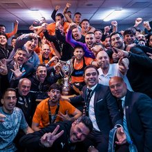 Οι πανηγυρισμοί στα αποδυτήρια του ΟΦΗ για την κατάκτηση του Κυπέλλου Ελλάδος