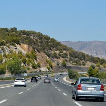 Κίνηση οχημάτων σε ελληνικό αυτοκινητόδρομο 